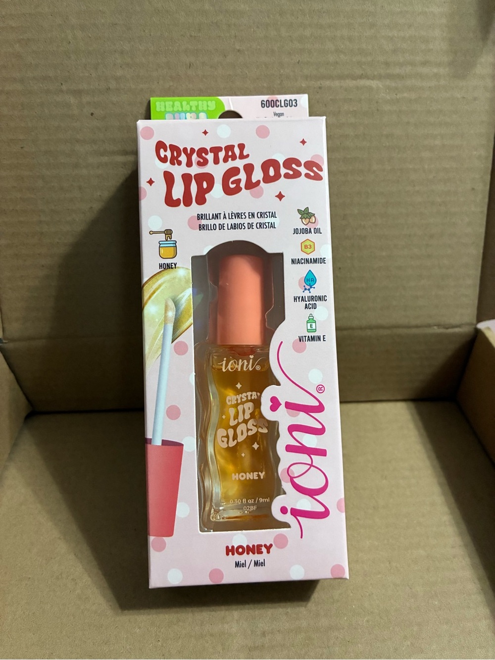IONI Crystal Lip Gloss in Honey